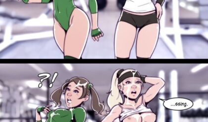 Adult Comics -  Dave Cheung - Gym Girls - Annabelle & Hayley