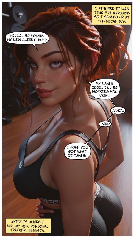 AI Porn Comics -  LowFireStudios - The Personal Trainer