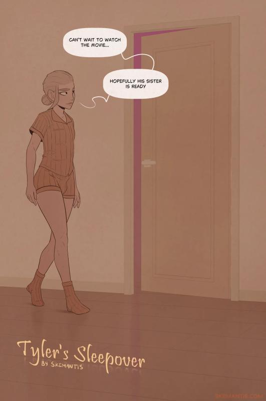 Adult Comics -  Skemantis - Tyler's sleepover - part 1