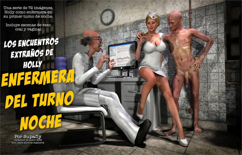 3DCG Porn Comics -  Supafly - Night Shift Nurse - La Enfermera del Turno Noche