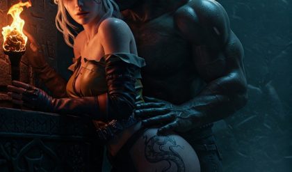 3DCG Porn Comics -  [NightFox] Ciri and Orc hot moments 2 bbhentai.net